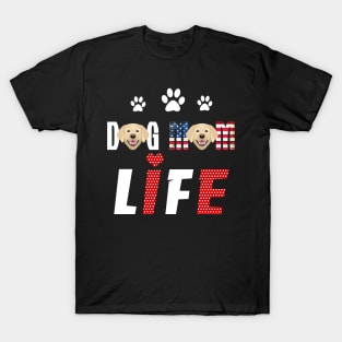 Labrador Mom Life Patriotic America 4Th Of July T-Shirt